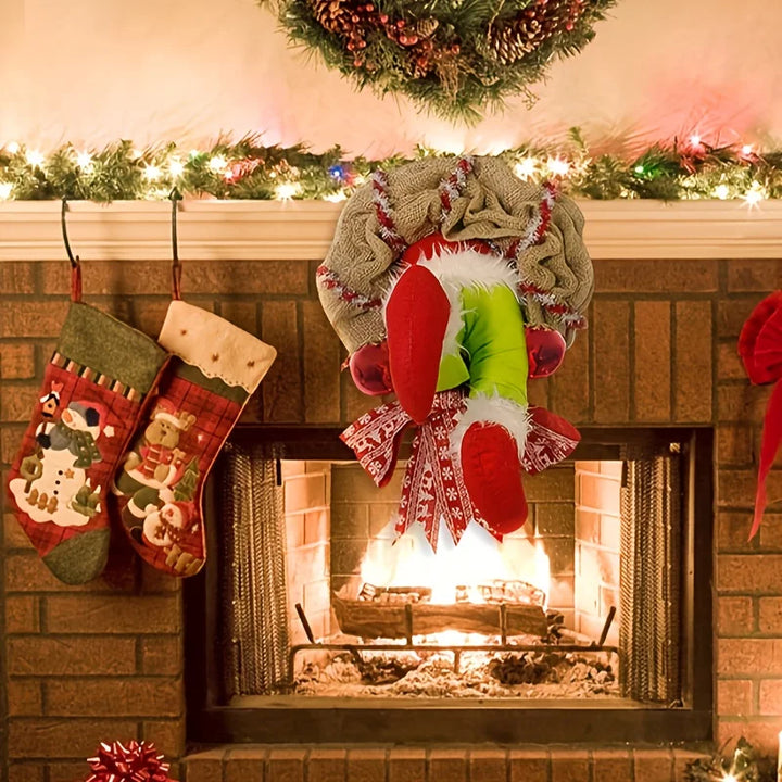 Elfenbein Kranz – Weihnachtskranz mit Verspielten Beinen