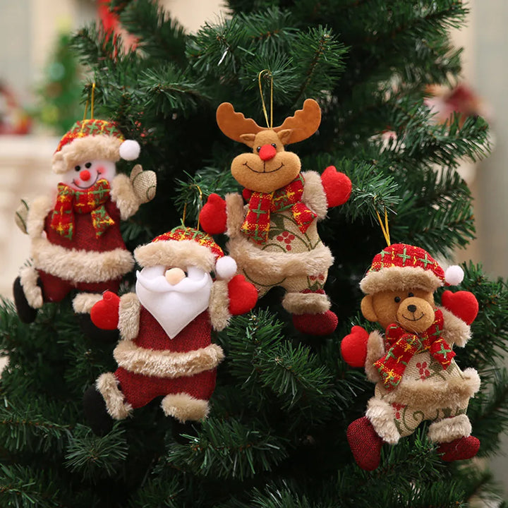 Weihnachtsornamente Mit Weihnachtsmann Und Schnee - Festliche Deko Für Ihr Zuhause