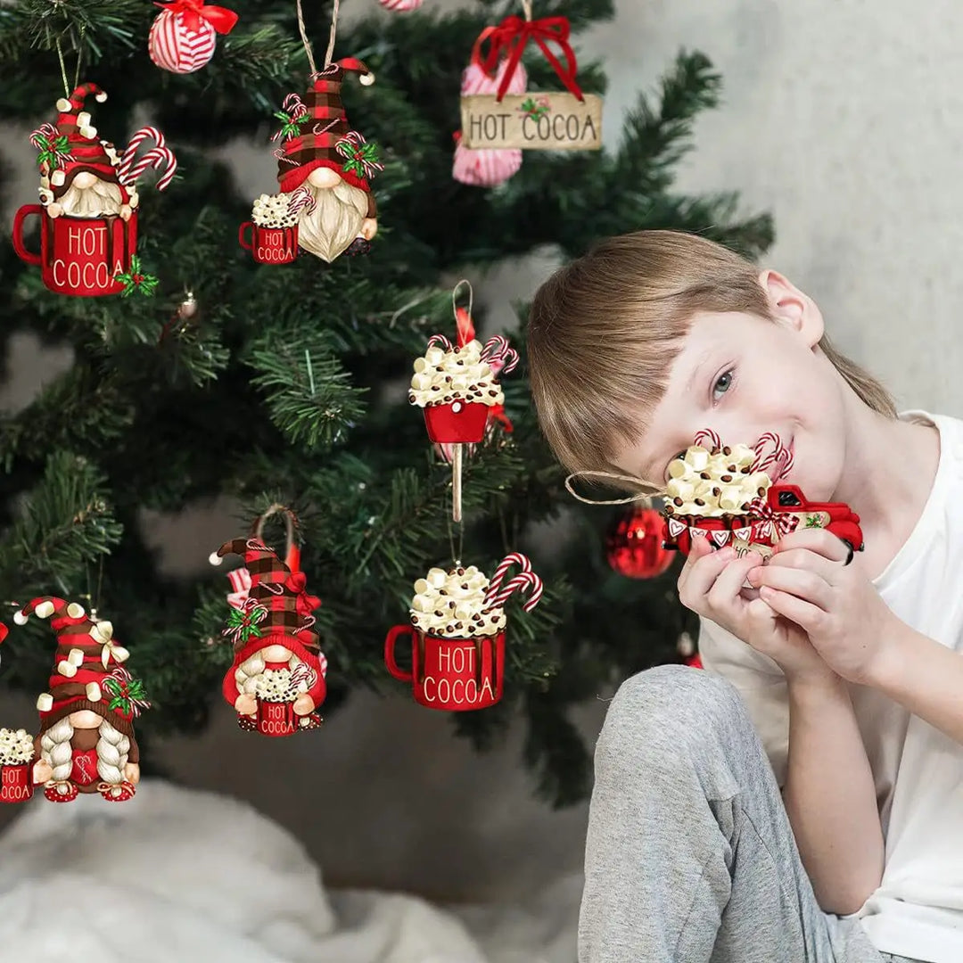 PendantsFestifs - Holzgnome für DIY Weihnachtsdekorationen