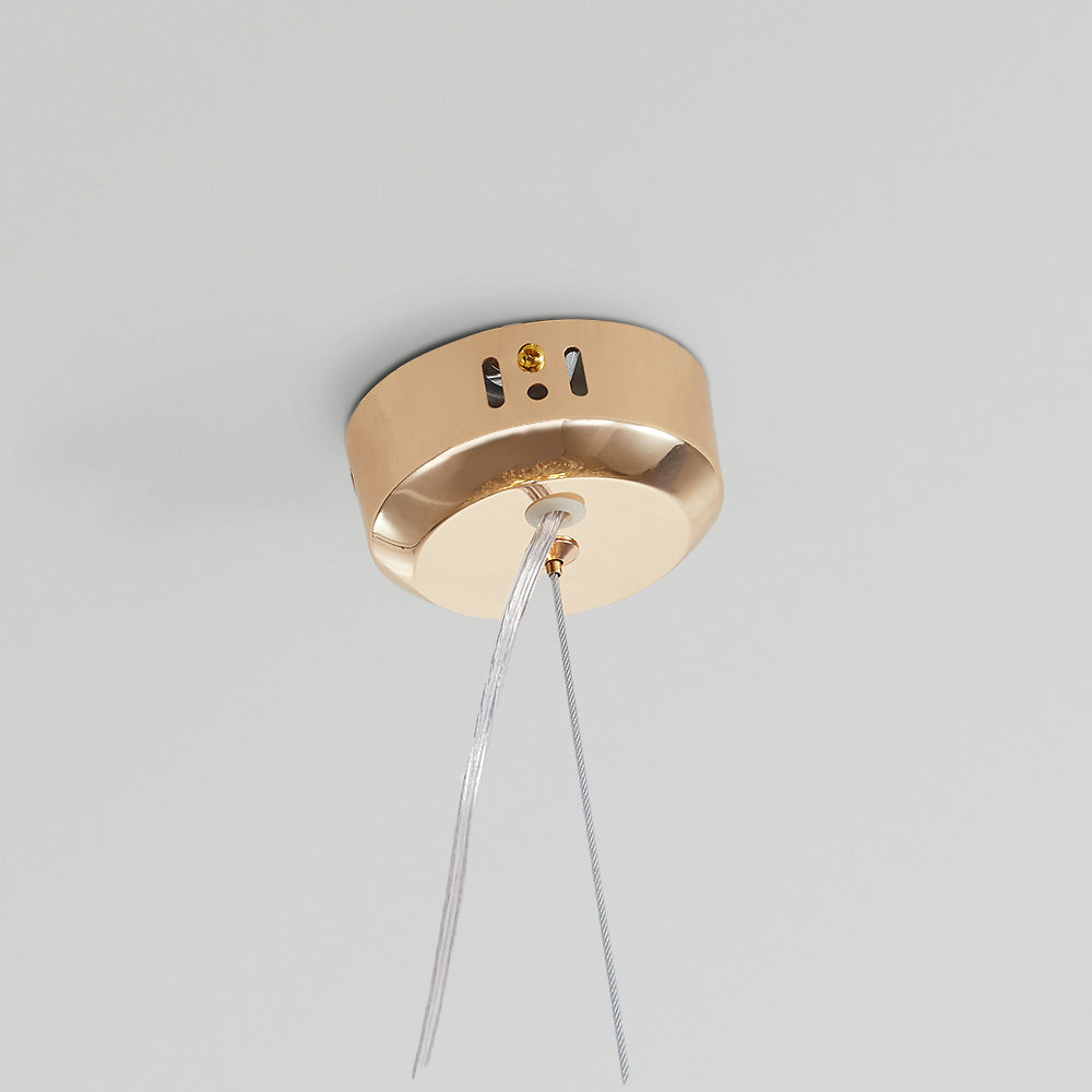 Lili - Design LED-Hängelampe, Weißgold, Metall