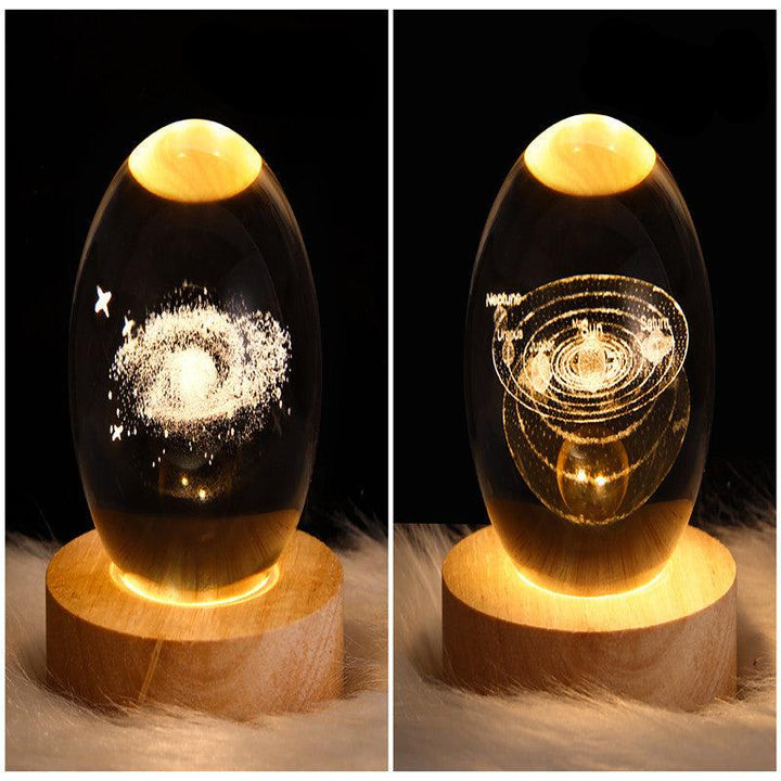 3D-Galaxie-Kristallkugel-LED-Nachtlicht