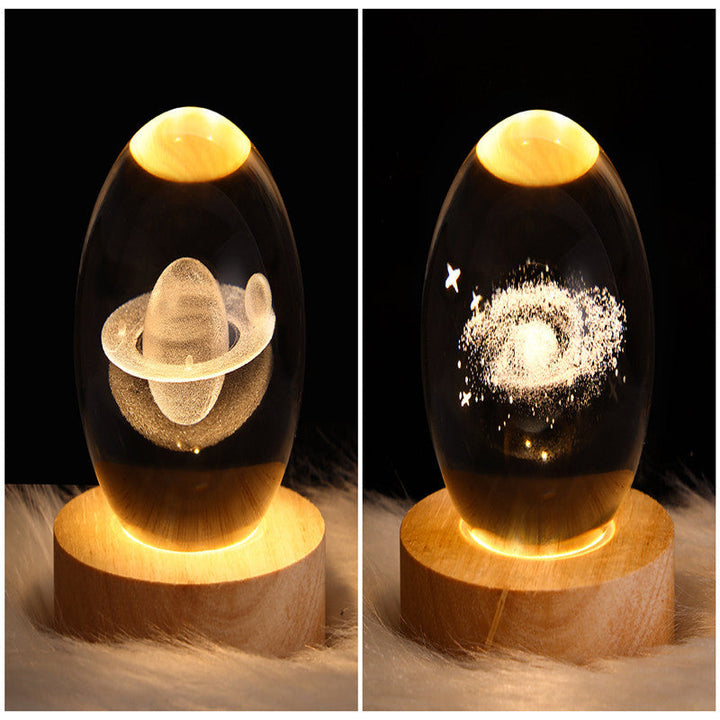 3D-Galaxie-Kristallkugel-LED-Nachtlicht