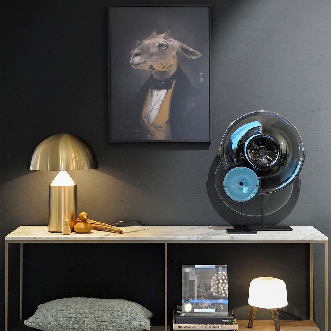 Atollo Tischlampe Aus Metall
