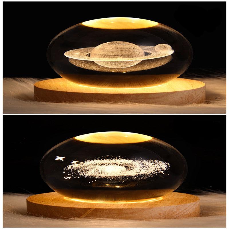 3D-Galaxie-Kristallkugel-LED-Nachtlicht