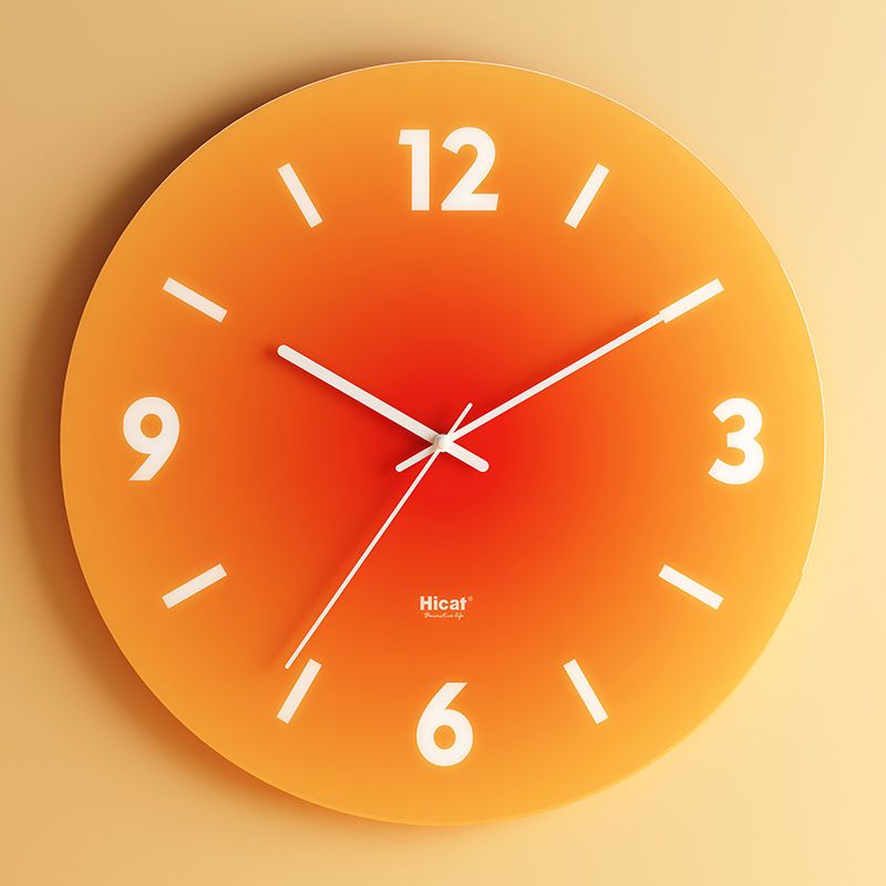 Luxus-Wanduhr aus Glas