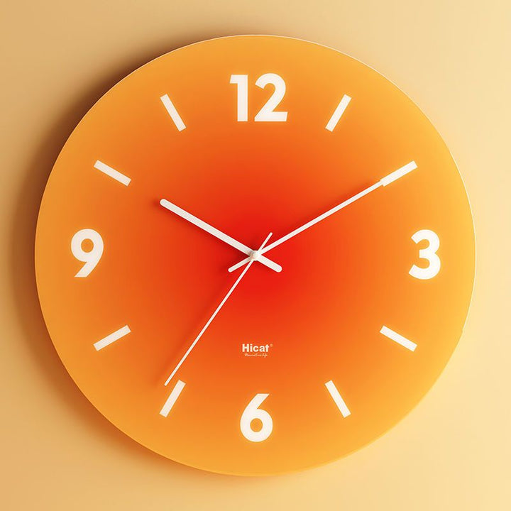 Luxus-Wanduhr aus Glas
