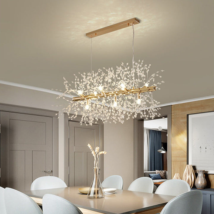 Lili - Design LED-Hängelampe, Weißgold, Metall