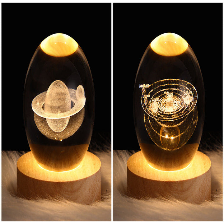 3D-Galaxie-Kristallkugel-LED-Nachtlicht