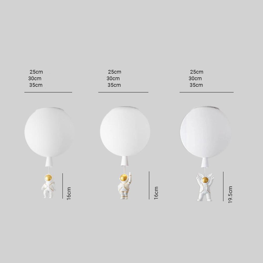 Fateh Moderne Mond/Astronauten LED-Deckenleuchte aus Acryl