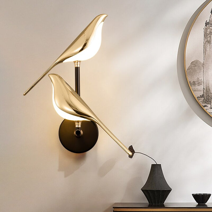 LumiBird – Skandinavische LED-Vogel-Wandlampe