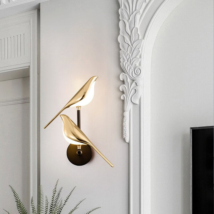 LumiBird – Skandinavische LED-Vogel-Wandlampe