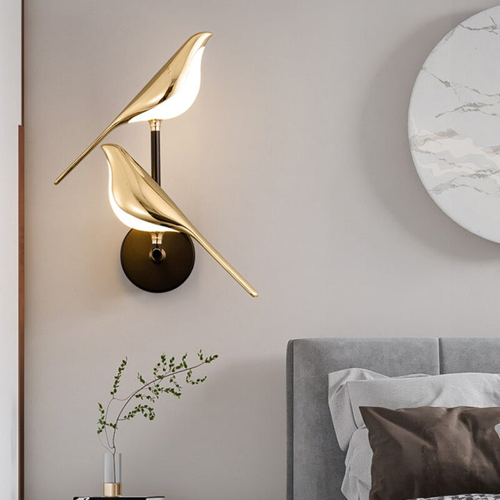 LumiBird – Skandinavische LED-Vogel-Wandlampe