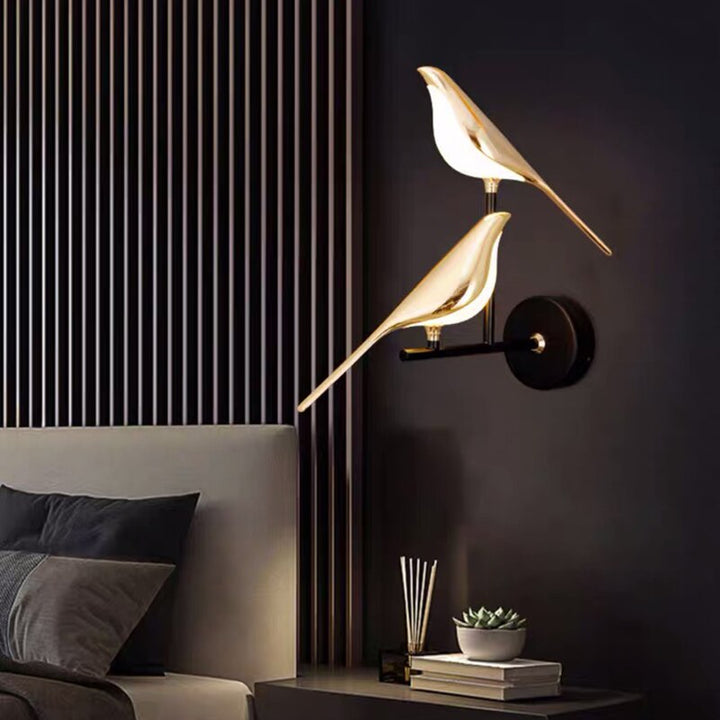 LumiBird – Skandinavische LED-Vogel-Wandlampe
