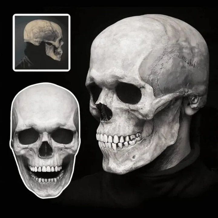 Realistisches Skelettmaske Mit Beweglichem Kiefer Für Halloween
