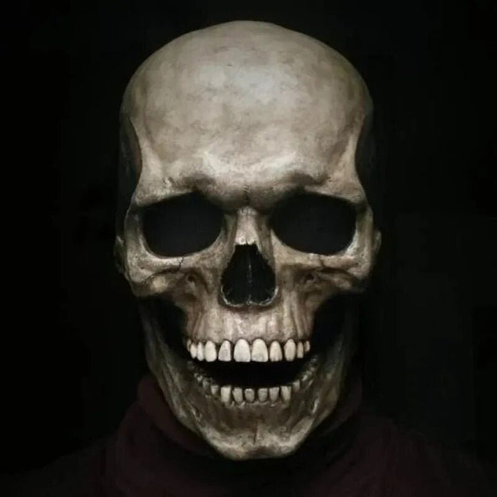 Realistisches Skelettmaske Mit Beweglichem Kiefer Für Halloween
