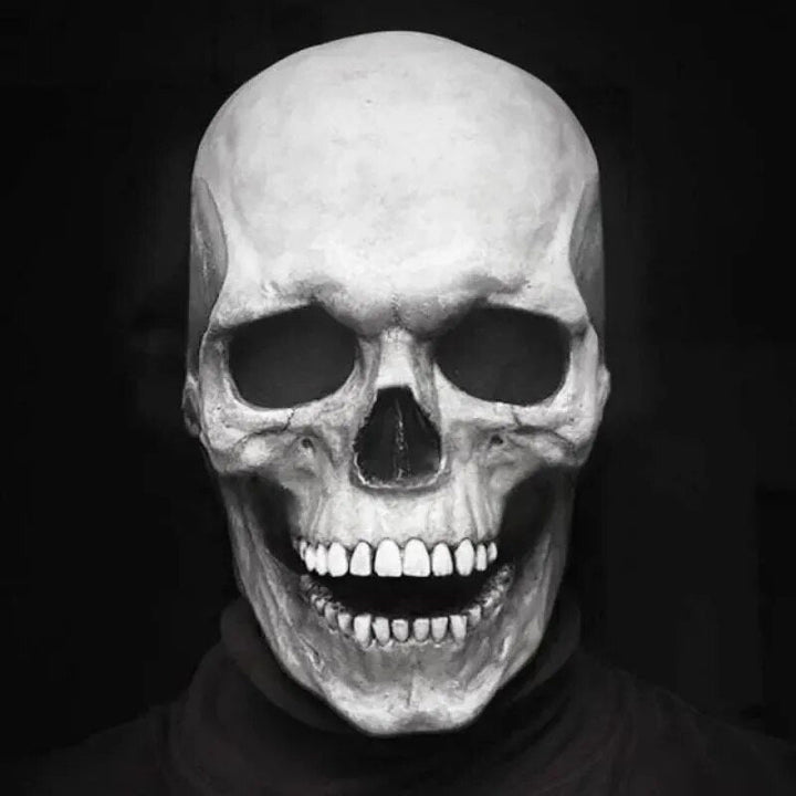 Realistisches Skelettmaske Mit Beweglichem Kiefer Für Halloween