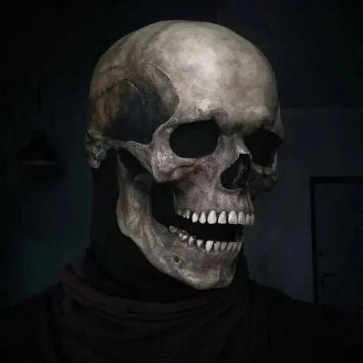Realistisches Skelettmaske Mit Beweglichem Kiefer Für Halloween
