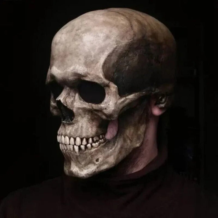 Realistisches Skelettmaske Mit Beweglichem Kiefer Für Halloween