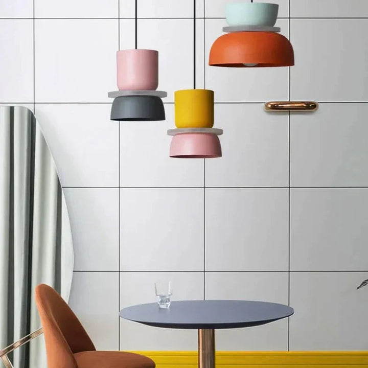 LuminaGlow - Moderne Hängeleuchte im Skandinavischen Macaron Stil